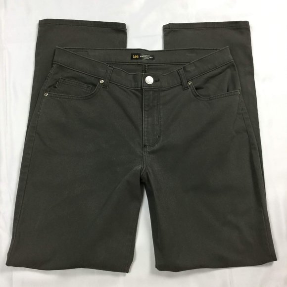 Lee Denim - Lee Relaxed Fit Mid Rise Straight Leg Gray Jeans